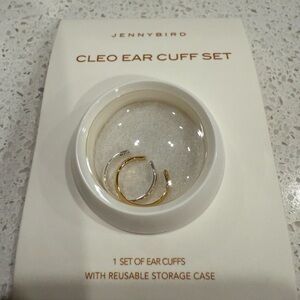 Jenny Bird Cleo Ear Cuff Set gold and silver tone hallmarked designer earring